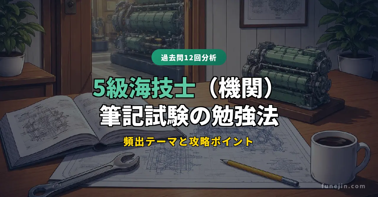 5級海技士（機関）筆記試験の頻出テーマと勉強法｜過去問12回分析 